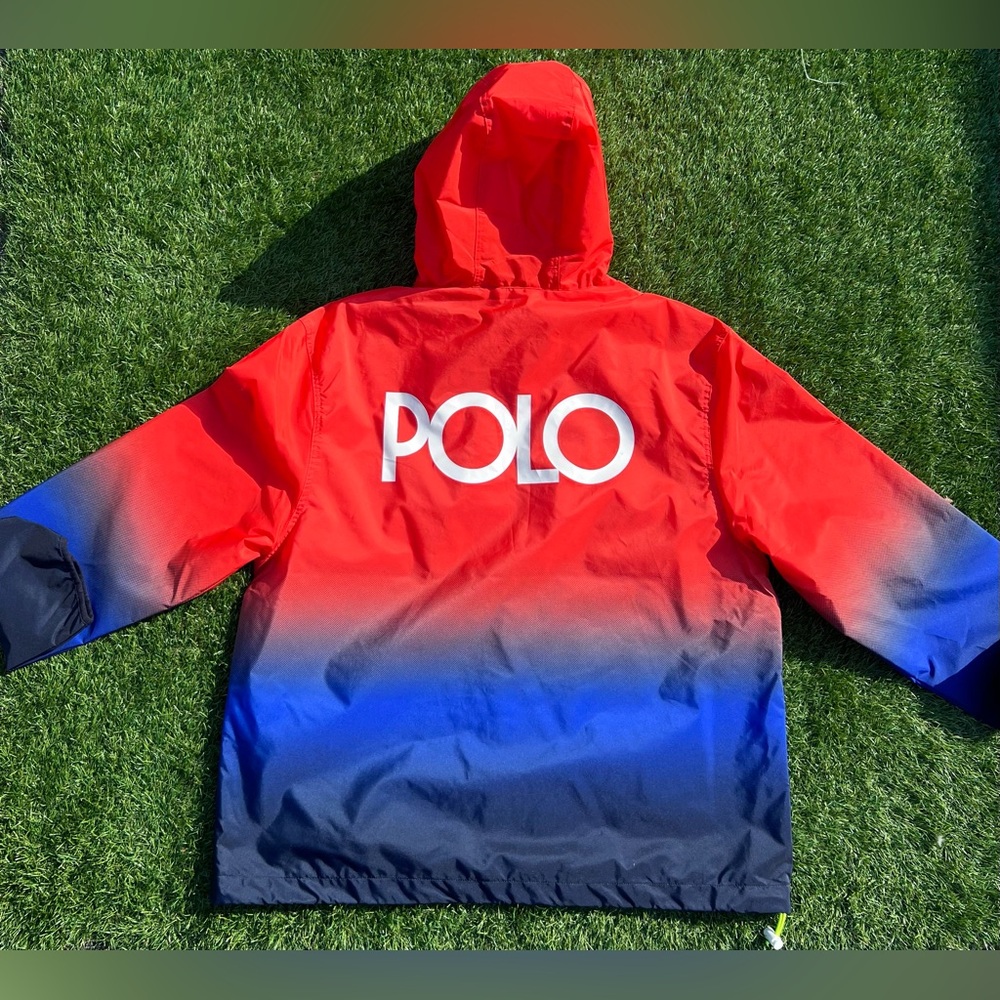 $298 Size L&XL Polo Ralph Lauren Ombre Windbreaker 1/2 Zip Detroit Tigers